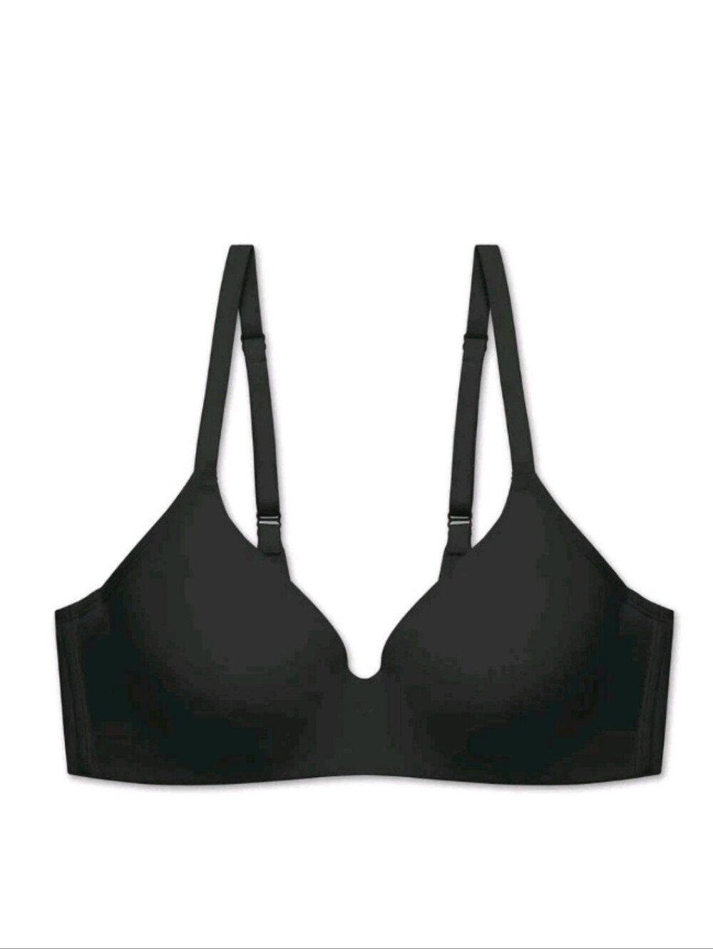 Natori Empower Performance T Shirt Bra Black Size 34D Underwire Adjustable Strap